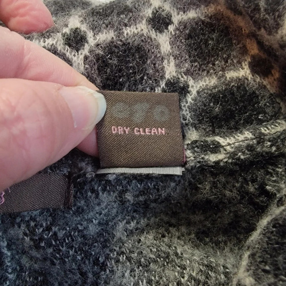 Heather B Wool Blend Zip Up Back White Sweater Size S - Picture 10 of 10